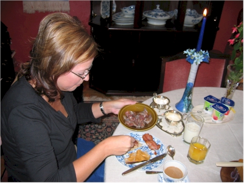linda enjoys herring for breakfast